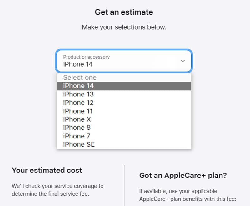 iPhone Display price & Screen repair cost at Apple center 2 iphone display price list