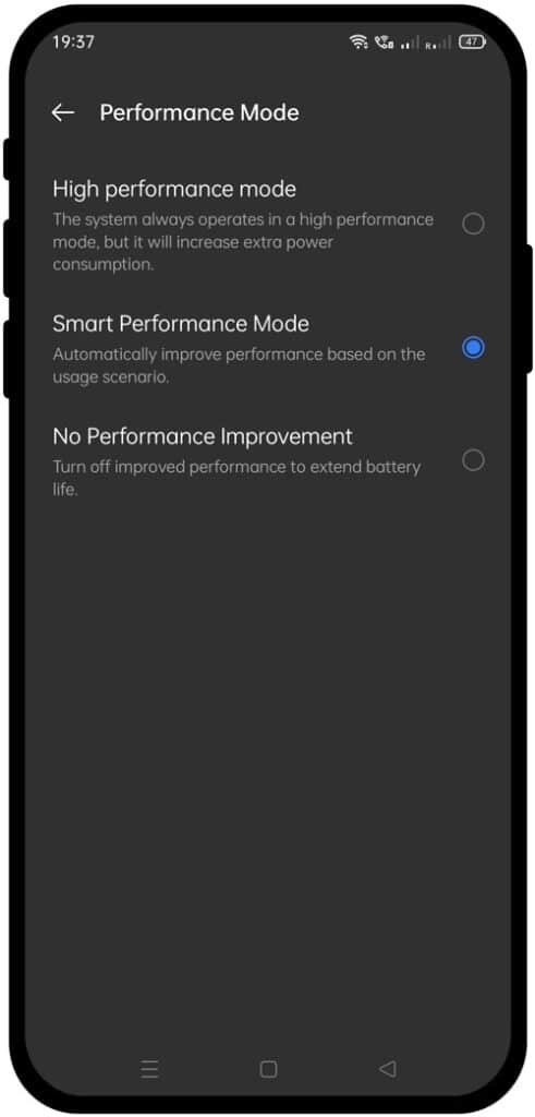 Realme battery Price at the realme service center 8 performance mode in realme