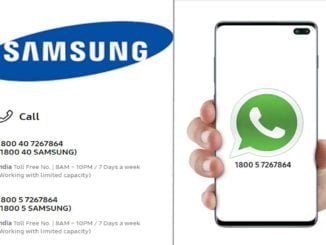 samsung customer care tollfree number