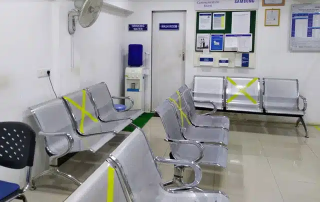 Samsung service center Vasai Virar Maharashtra 1 Social distancing precaution at Samsung service center