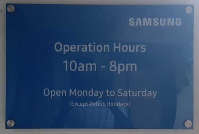 Samsung service center Dhanbad timing