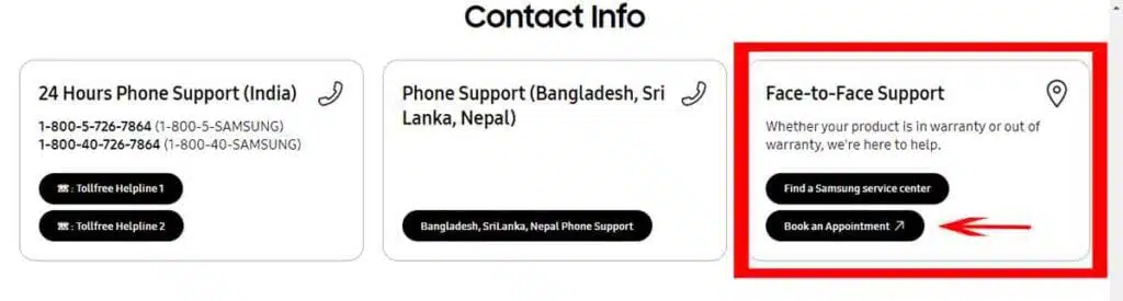 book an appointment for samsung mobile repair