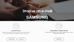 Samsung customer care service email id