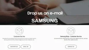 Samsung customer care service email id