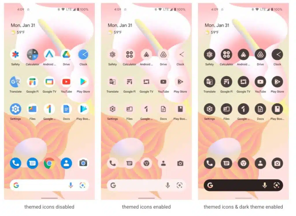 samsung one ui 5.0 icon feature based on android 13