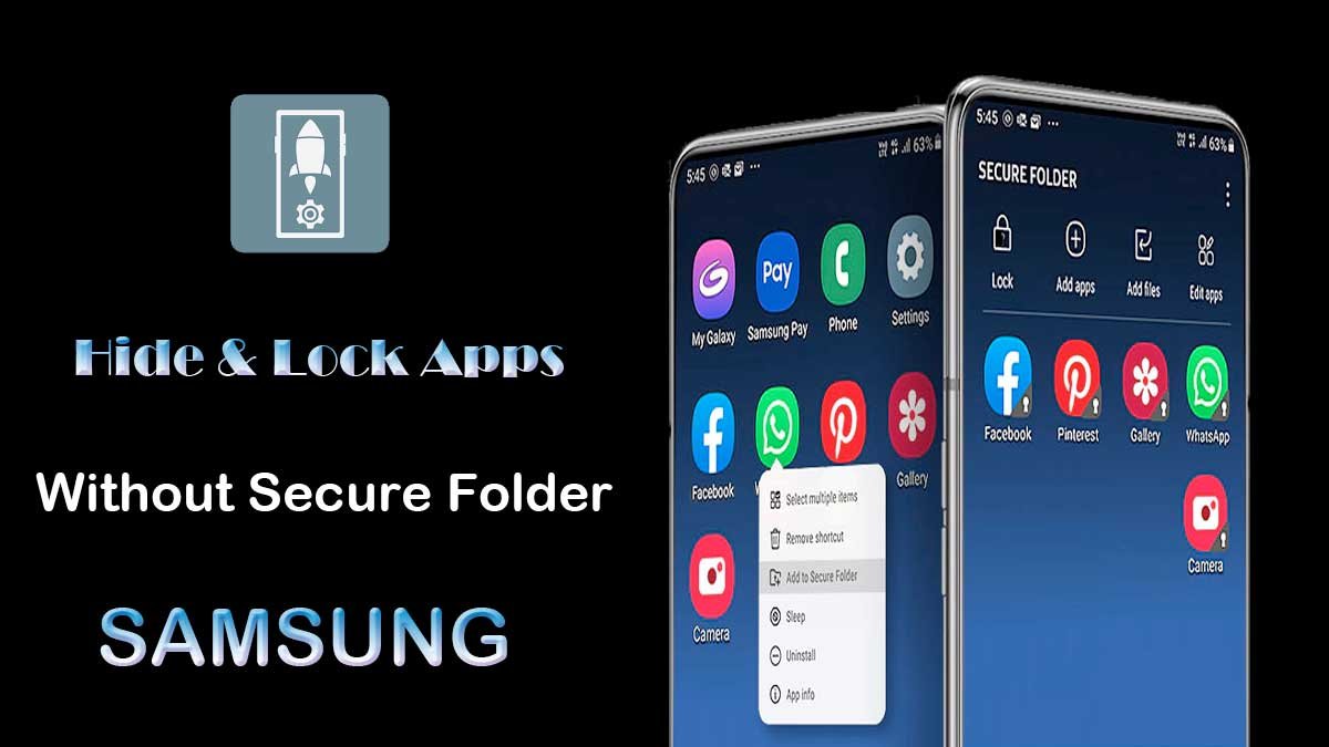 how to lock apps without any app in samsung