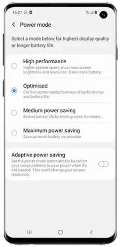 set high performance mode in your samsung phone