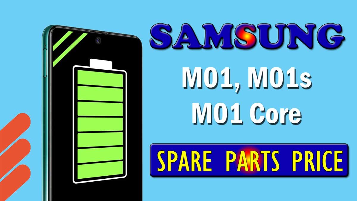 samsung m01 series display battery motherboard & spare parts price