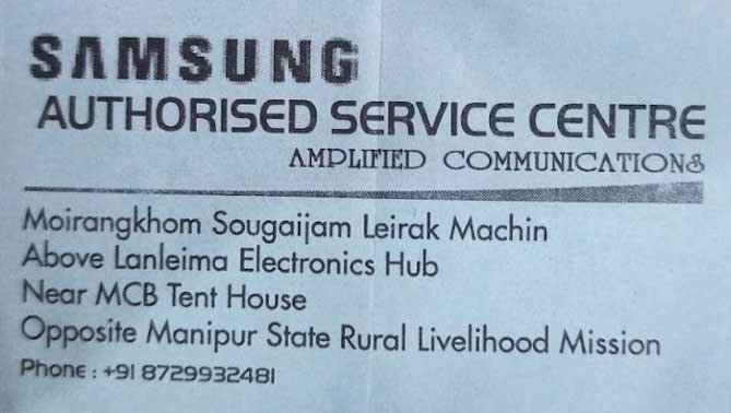 samsung service center imphal in manipur details