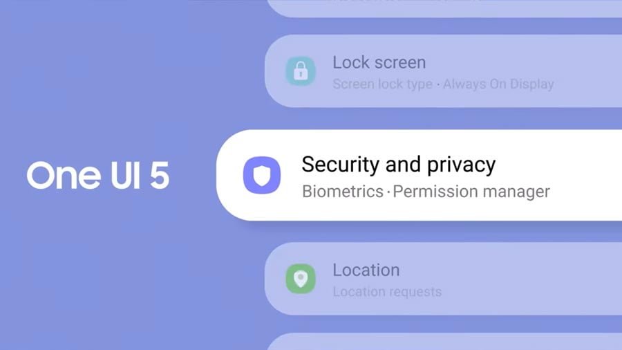 samsung one ui 5 improved security & privacy