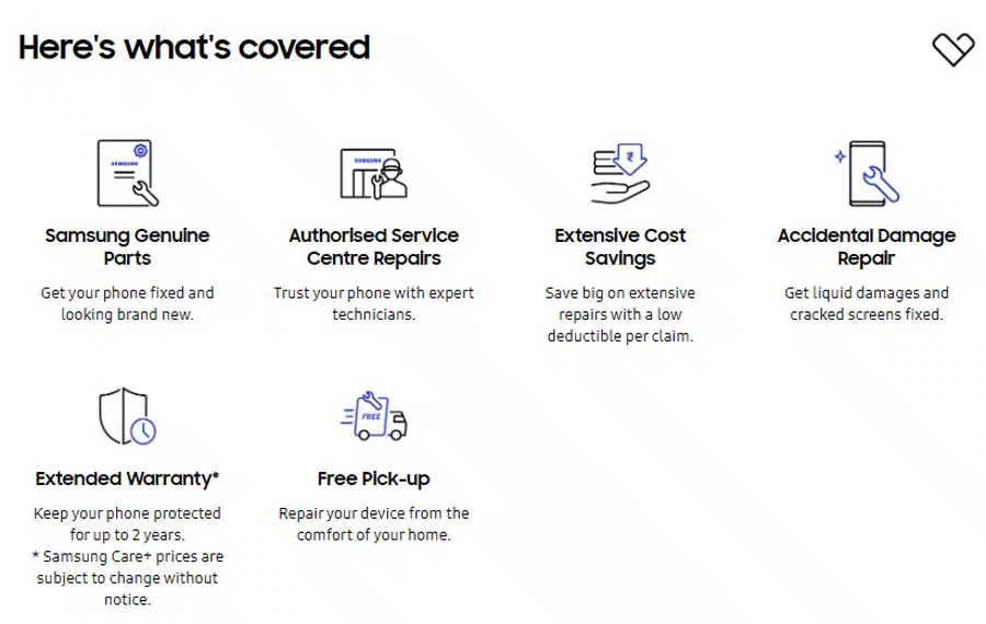 Samsung care plus benefits for s23 ultra