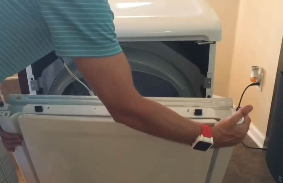 open front door in samsung dryer