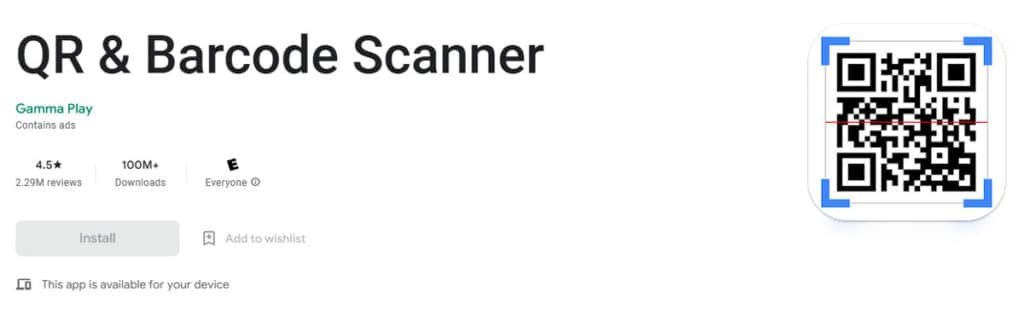 qr & barcode scanner app