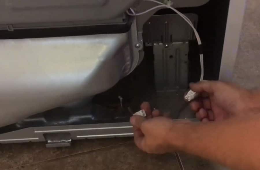 remove the connections of heating element assembly