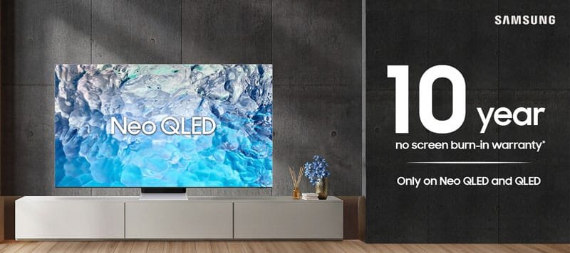 samsung qled neo tv 10 years warranty