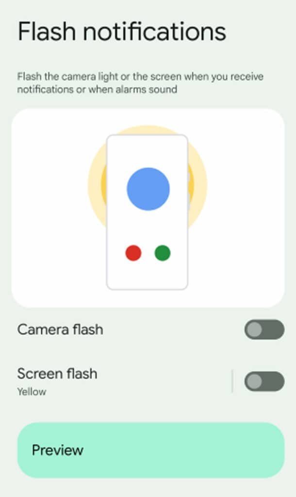 flash notification