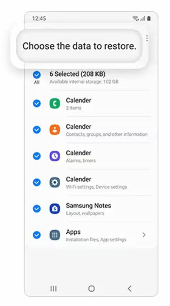 restore photos from samsung cloud to gallery