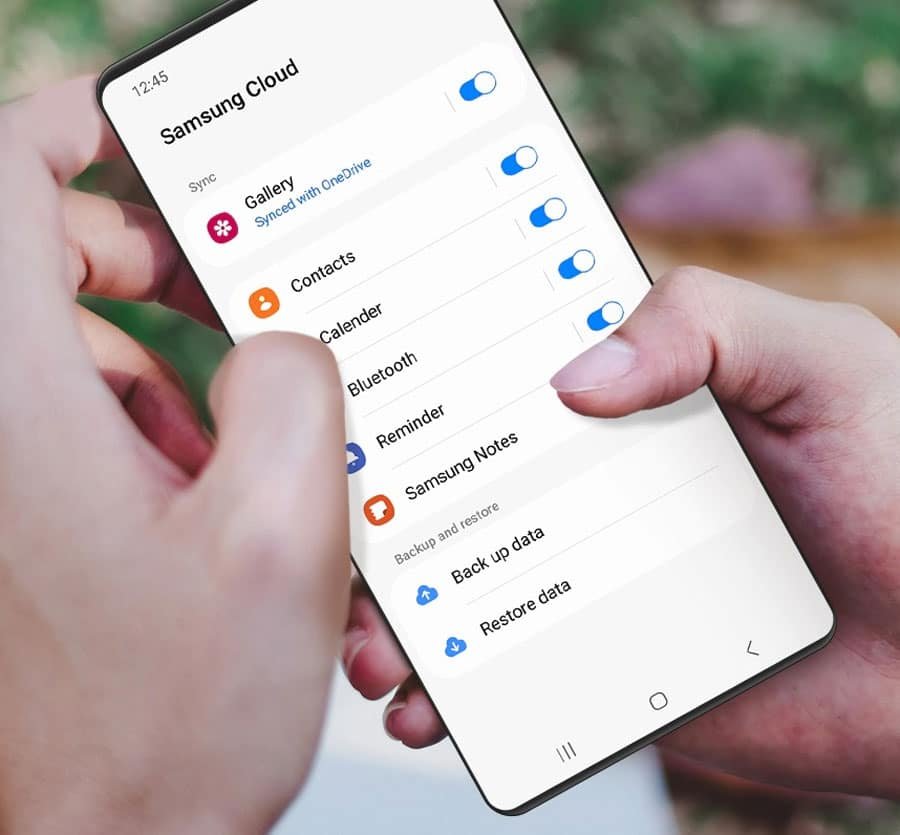samsung cloud supported data type