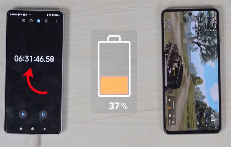 Samsung F54 Battery drain test