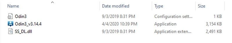 samsung odin flash tool files