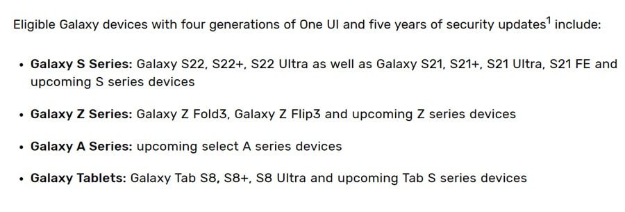 One UI 6 eligible devices
