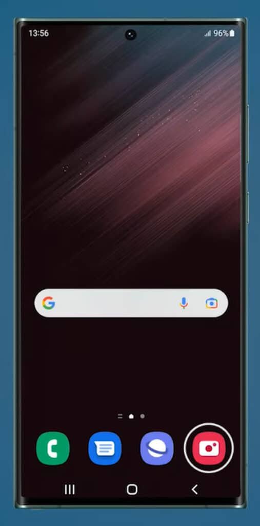camera app icon on samsung phone