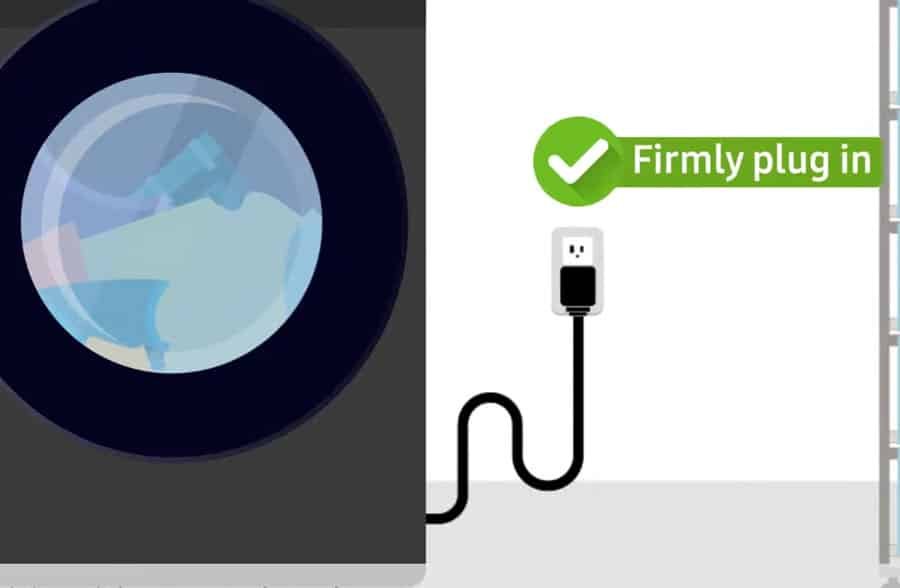 Samsung dryer not starting so check the samsung dryer plug