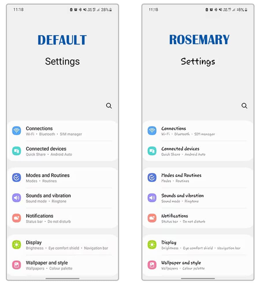 samsung best font style rosemary