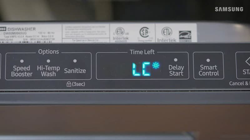 samsung dishwasher error code lc