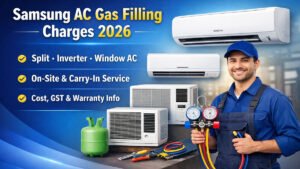 Samsung AC Gas Filling Charges in India (2026 Updated)