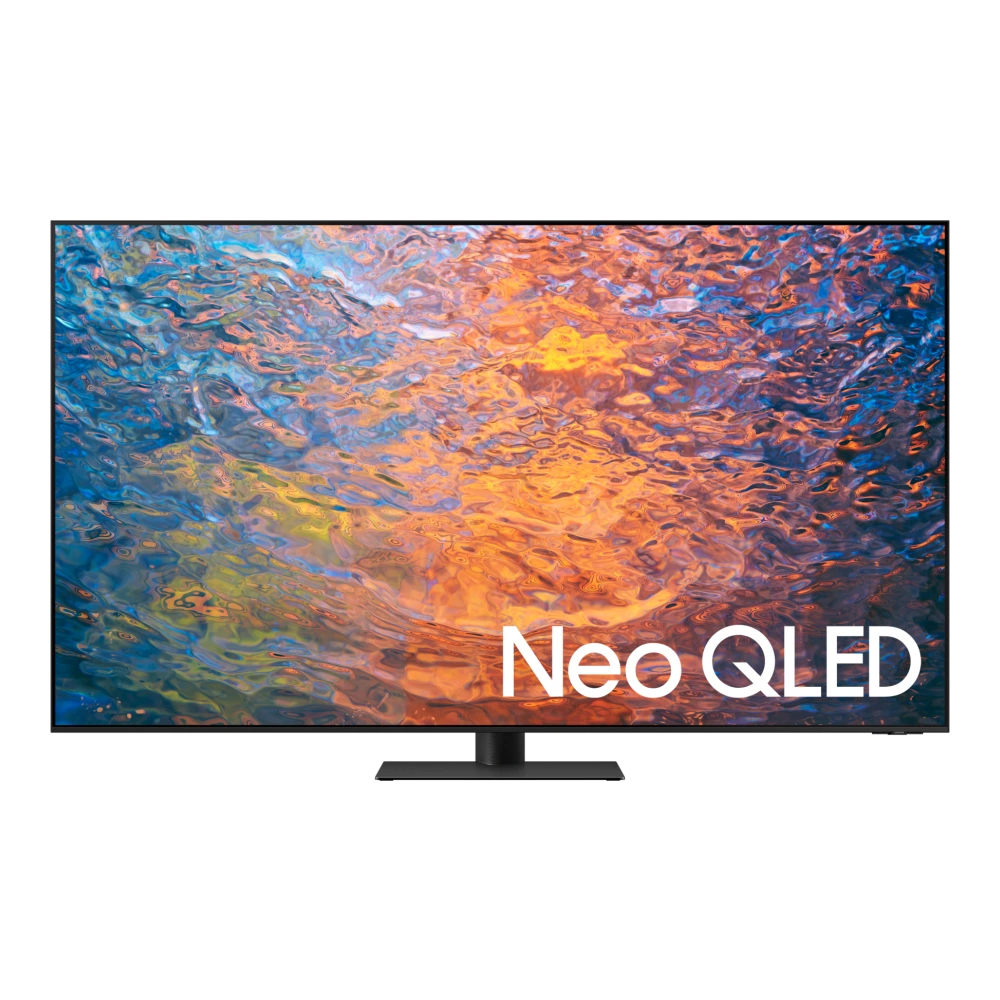 Samsung 1.38 m (55) Neo QLED 4K QN95C Smart AI TV (2023) (QA55QN95CAKLXL) authentic hardware render for software, driver, and manual downloads