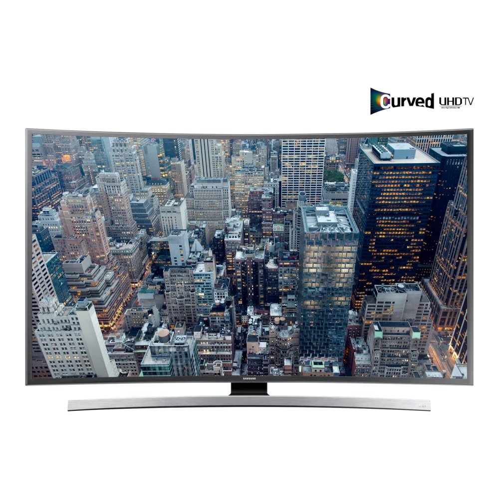 Samsung 101.6cm (40) UHD 4K Curved Smart TV JU6670 Series 6 (UA40JU6670ULXL) authentic hardware render for software, driver, and manual downloads