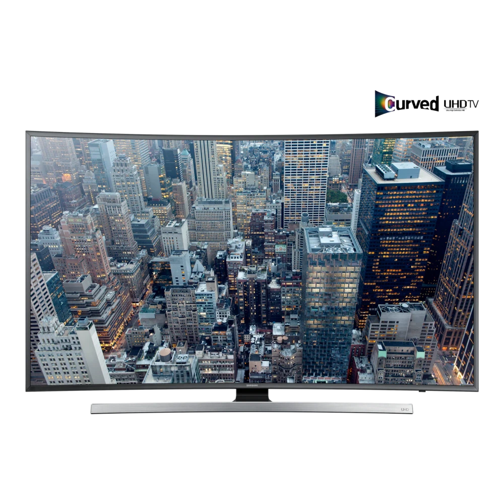 Samsung 120.9cm (48) UHD 4K Curved Smart TV JU7500 Series 7 (UA48JU7500KLXL) authentic hardware render for software, driver, and manual downloads