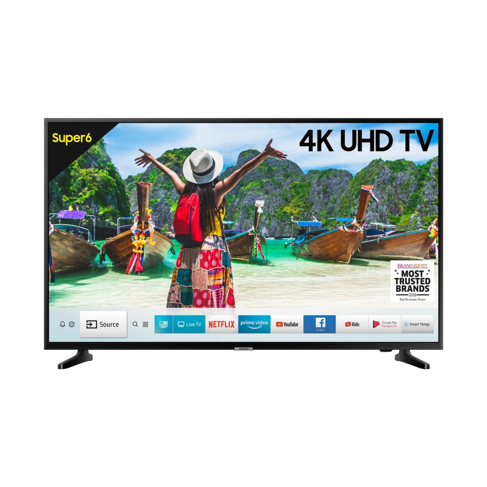 1m 08cm 43 AU8000 Crystal 4K UHD Smart TV hardware render
