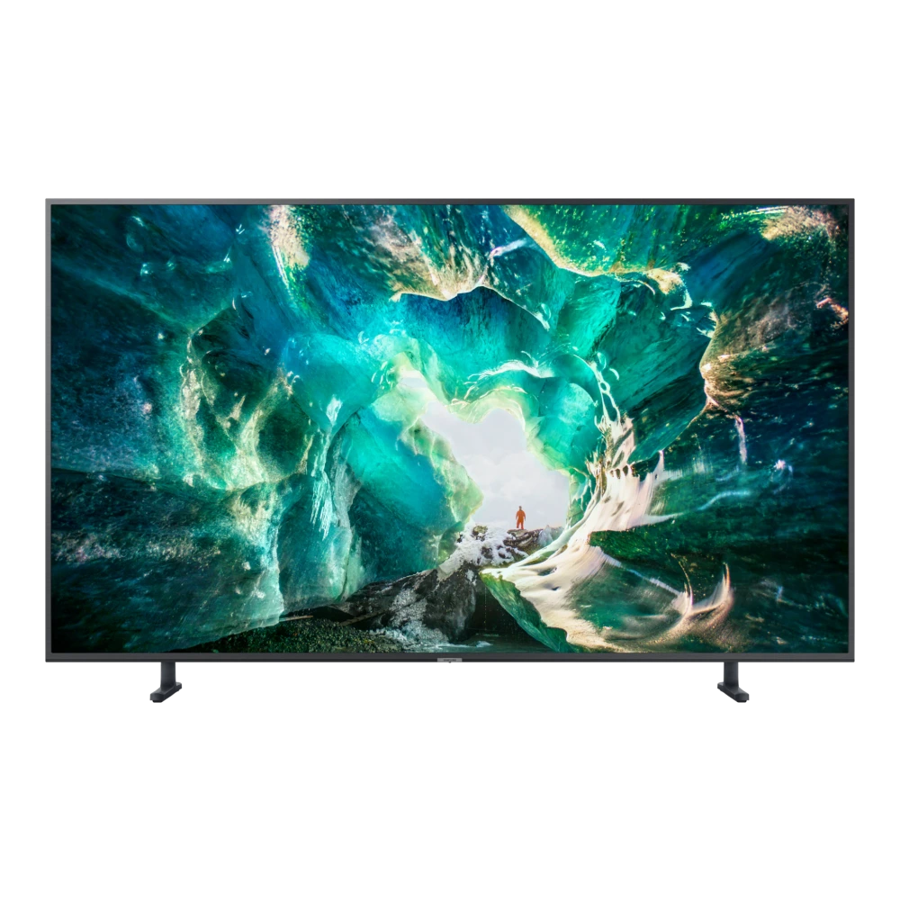 Samsung 1m 63cm (65") RU8000 4K Smart UHD TV (UA65RU8000KXXL) authentic hardware render for software, driver, and manual downloads