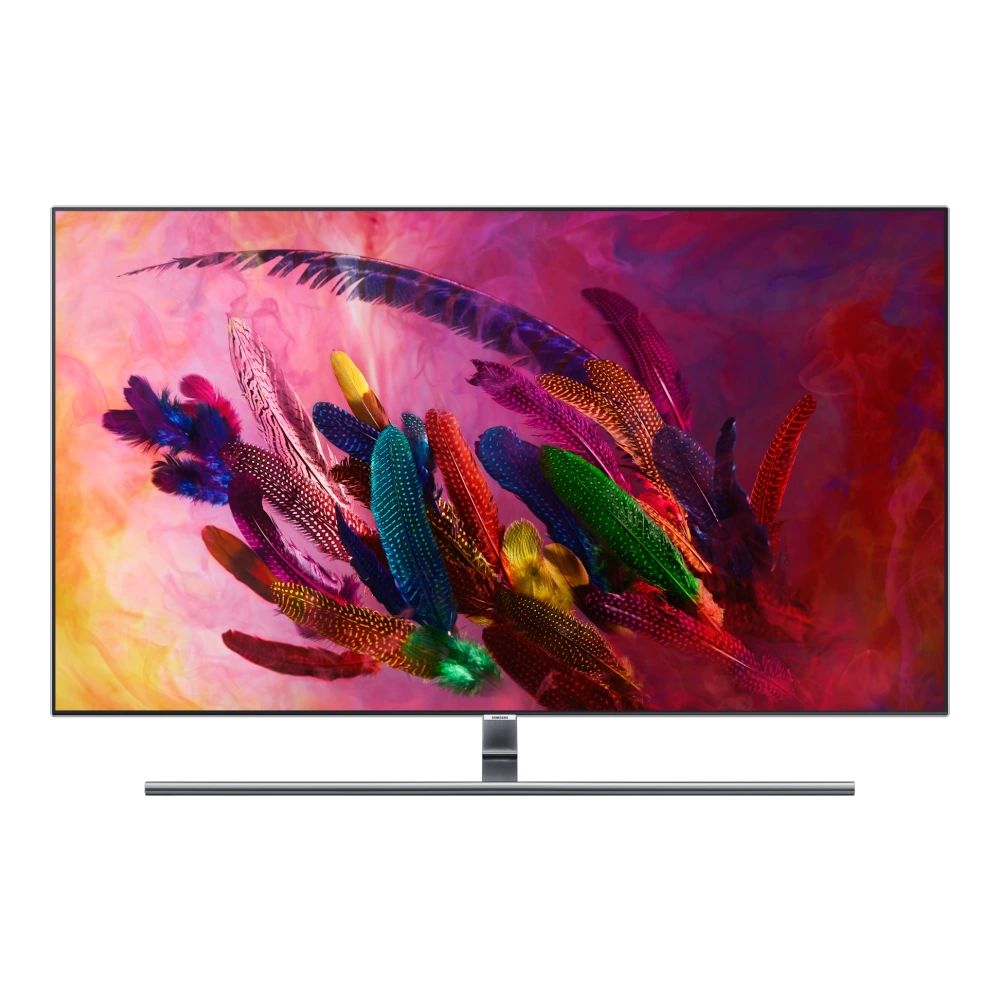 Samsung 1m 89cm (75") Q7F 4K Smart QLED TV (QA75Q7FNAK) authentic hardware render for software, driver, and manual downloads