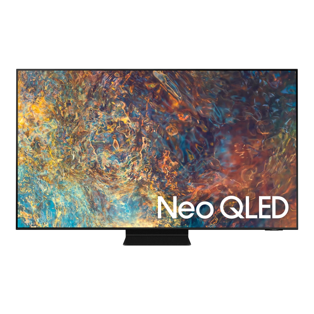 Samsung 2.47 m (98) Neo QLED 4K QN90A Smart AI TV (2021) (QA98QN90AAK) authentic hardware render for software, driver, and manual downloads