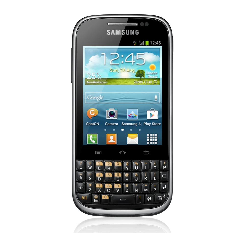 Samsung CORBY PRO B5330 (GT-B5330) authentic hardware render for software, driver, and manual downloads