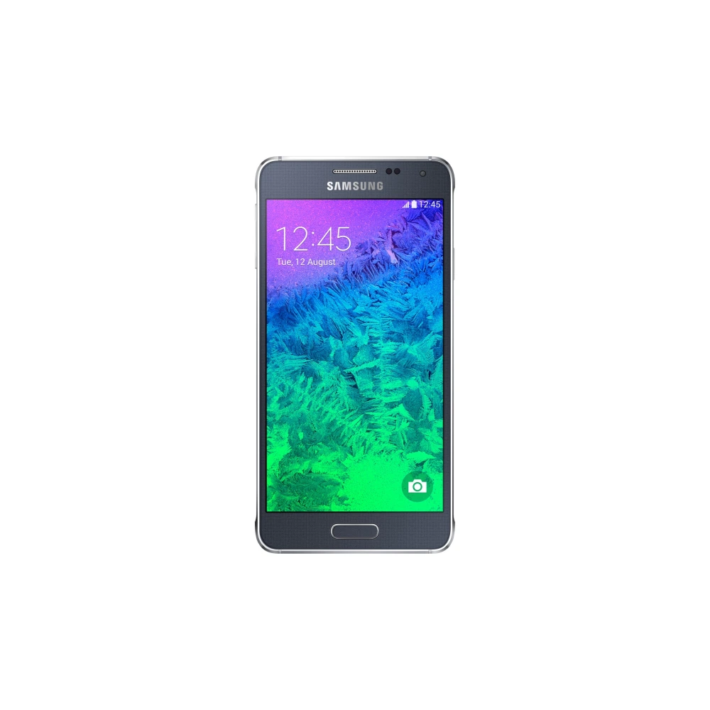 Samsung Galaxy Alpha (SM-G850Y) authentic hardware render for software, driver, and manual downloads
