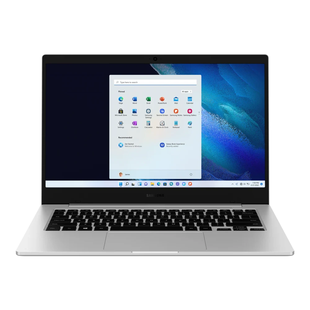 Samsung Galaxy Book Go, 35.56cm (14"), Snapdragon 7c, 4GB (NP340XLAA-EXP) authentic hardware render for software, driver, and manual downloads