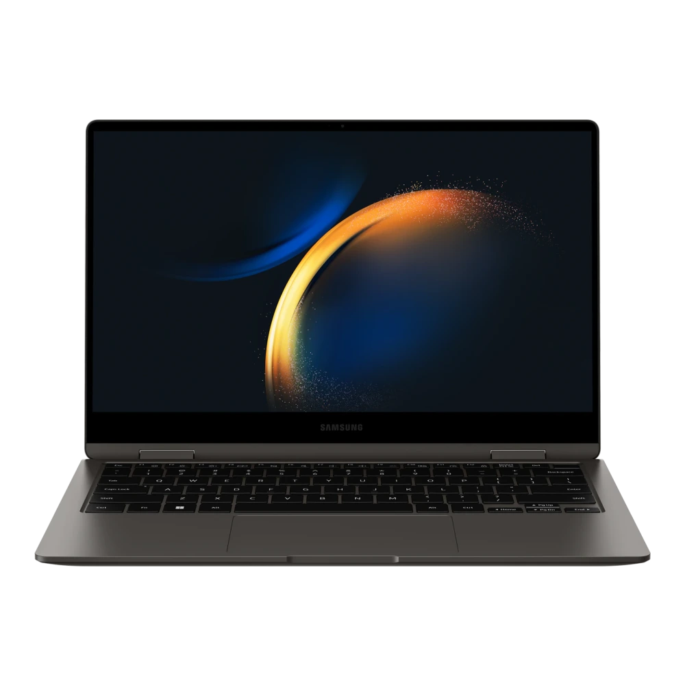 Samsung Galaxy Book3 360 authentic hardware render for software, driver, and manual downloads