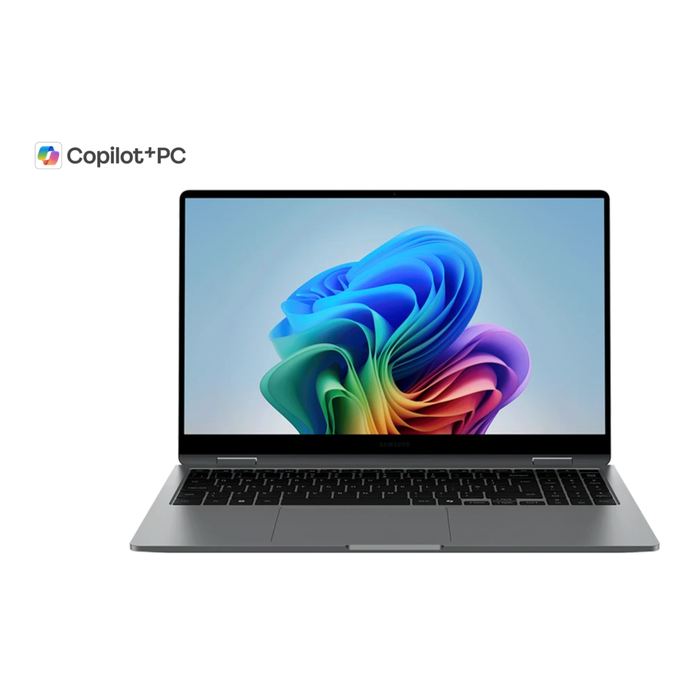 Samsung Galaxy Book5 Pro 360 authentic hardware render for software, driver, and manual downloads