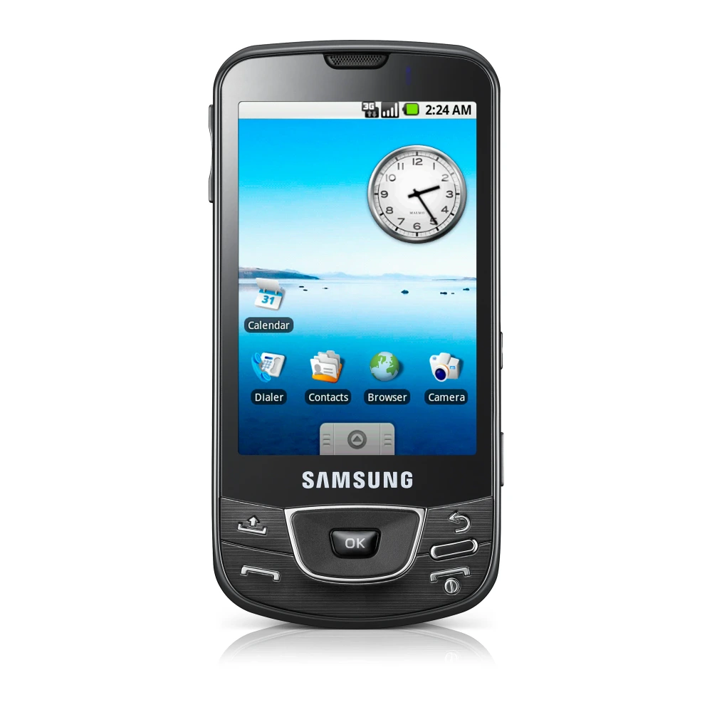Samsung Galaxy I7500 (GT-I7500) authentic hardware render for software, driver, and manual downloads