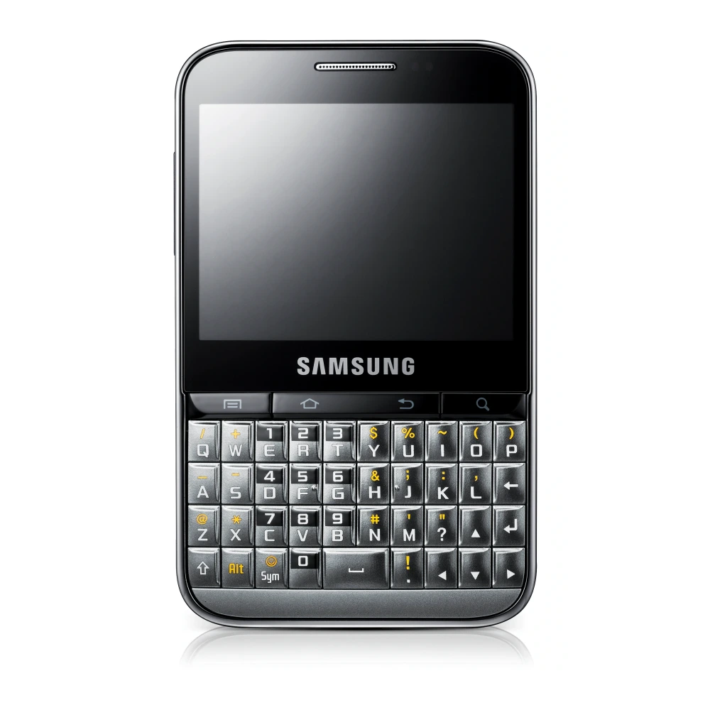 Samsung Galaxy Pro B7510 (GT-B7510) authentic hardware render for software, driver, and manual downloads