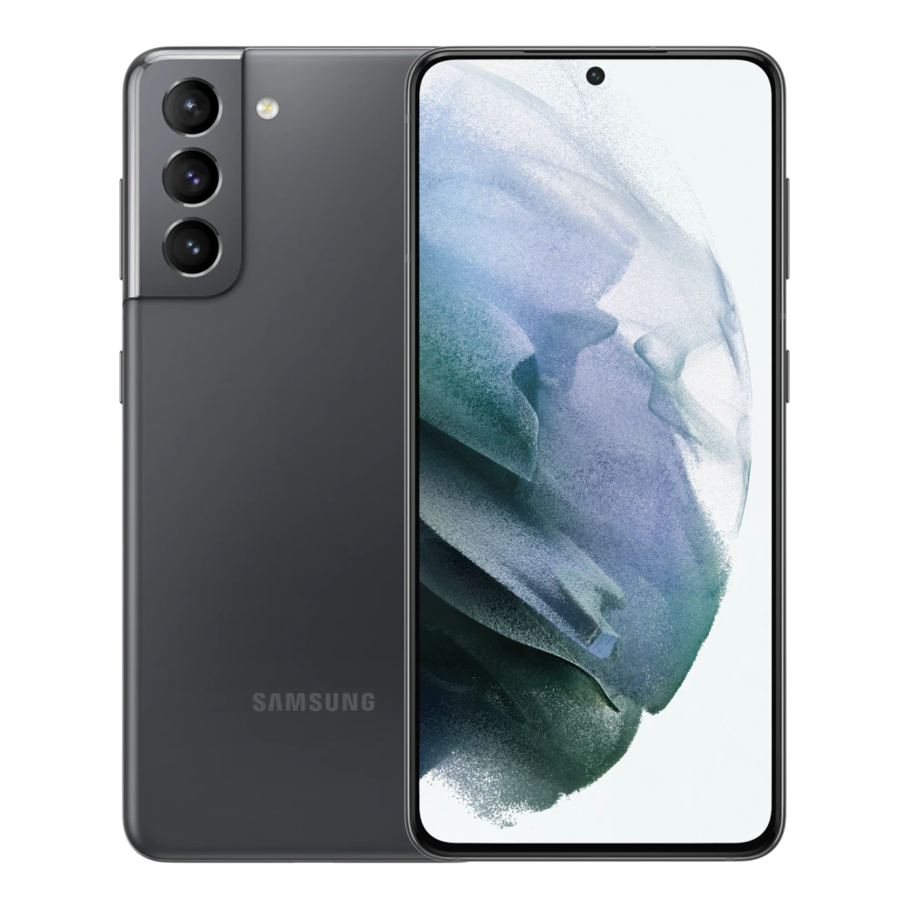 Samsung Galaxy S21 5G (SM-G991B) authentic hardware render for software, driver, and manual downloads
