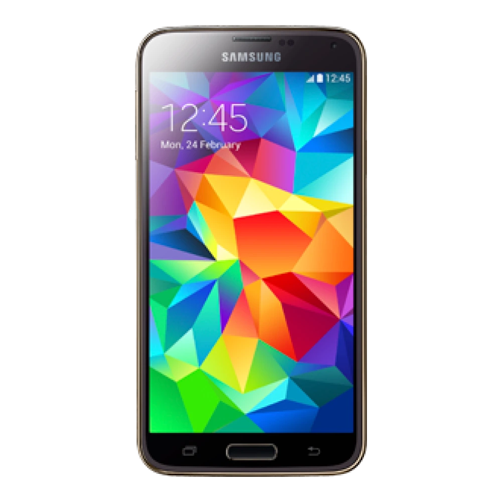 Samsung Galaxy S5 (SM-G900H) authentic hardware render for software, driver, and manual downloads