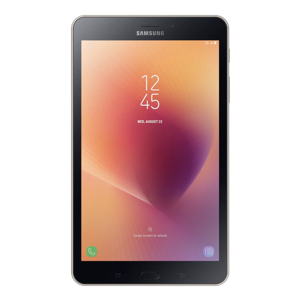 Samsung Galaxy Tab A (2017) (SM-T385) authentic hardware render for software, driver, and manual downloads