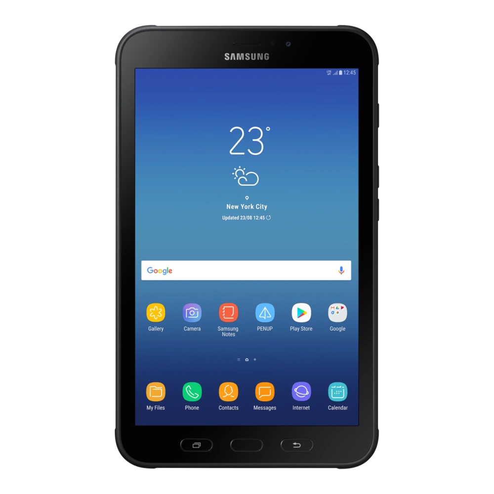 Samsung Galaxy Tab Active2 (SM-T395) authentic hardware render for software, driver, and manual downloads