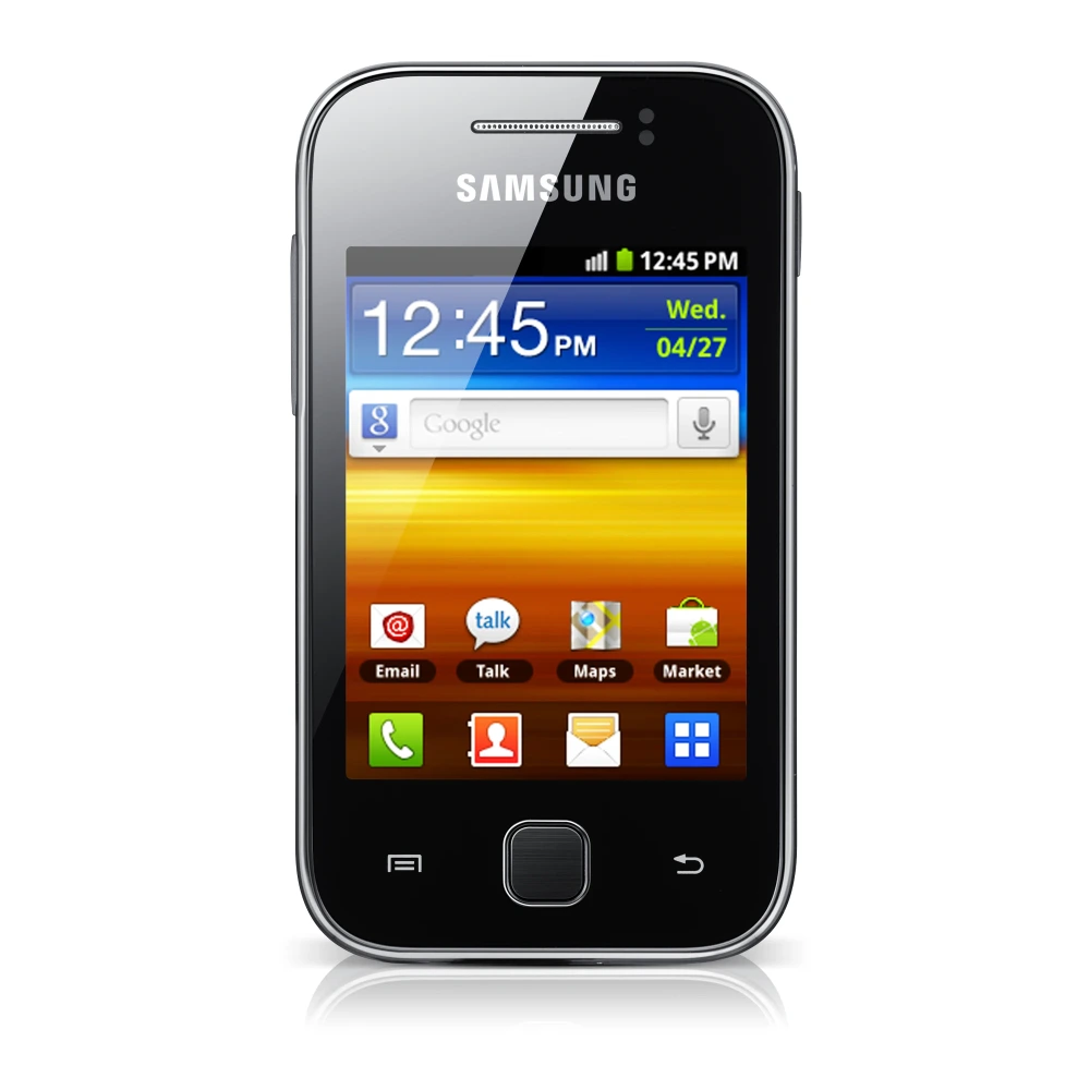 Samsung Galaxy Y (GT-S5360) authentic hardware render for software, driver, and manual downloads