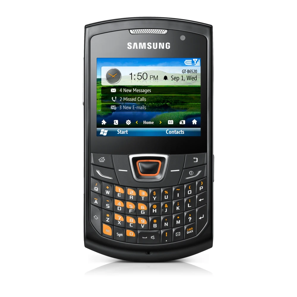 Samsung GT-B6520 (GT-B6520) authentic hardware render for software, driver, and manual downloads
